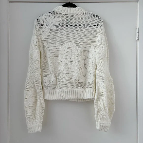 FARM Rio White Sweater - Picture 7 of 16